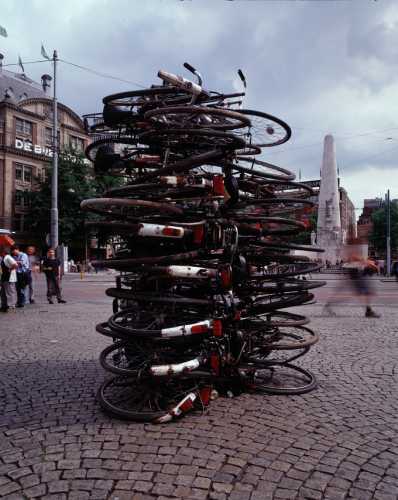 pile of bikes